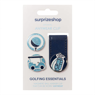 Surprizeshop Golfing Essentials Ball Markers and Anywear Clip Set