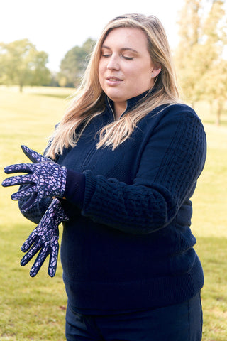 Pure Golf Aspen Winter Ladies Golf Gloves (Pair) - Lavender Flurry