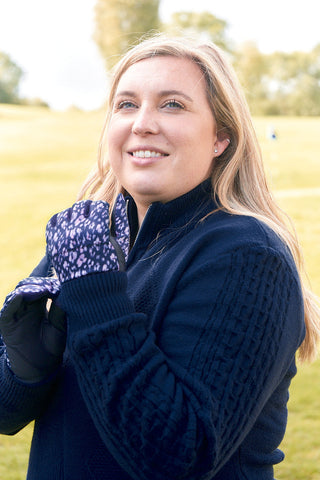Pure Golf Aspen Winter Ladies Golf Gloves (Pair) - Lavender Flurry