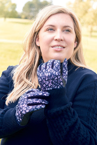 Pure Golf Aspen Winter Ladies Golf Gloves (Pair) - Lavender Flurry