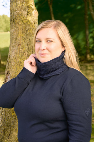 Waterproof Ladies Golf Snood-Navy