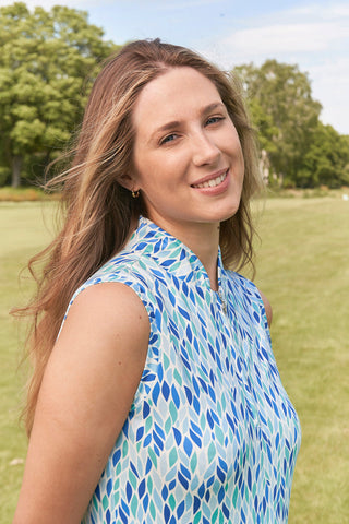 Pure Golf Rise Sleeveless Polo - Willow