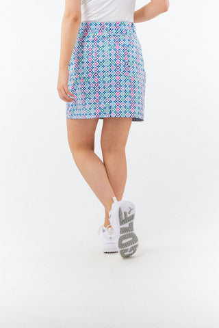 Pure Golf Clarity Print Ladies Golf Skort-  Geo Flower