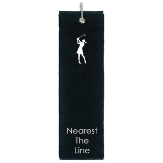 Nearest The Line Tri Fold Golf Towel Prize