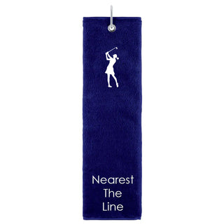 Nearest The Line Tri Fold Golf Towel Prize