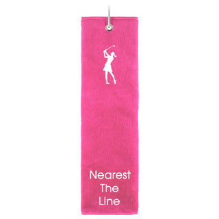Nearest The Line Tri Fold Golf Towel Prize