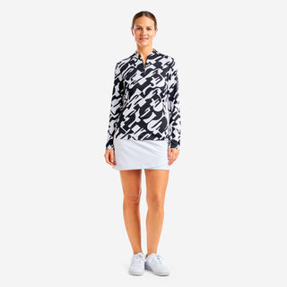 Nivo Ladies Lolita Long Sleeve Mock - Black/White