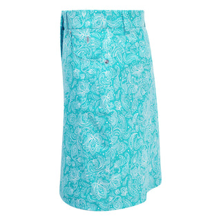 Pure Golf Clarity Paisley Print Ladies Golf Skort - Ocean Blue