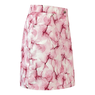 Pure Golf Clarity Print Ladies Golf Skort - Blossom Pink Skort