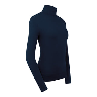 Pure Golf Super Soft Glow Roll Neck - Navy