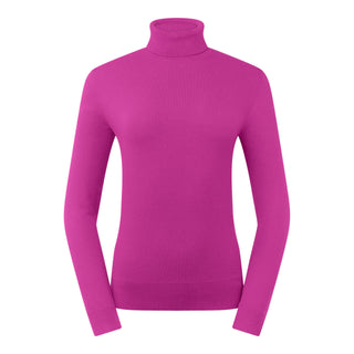 Pure Golf Super Soft Glow Roll Neck - Pink Topaz