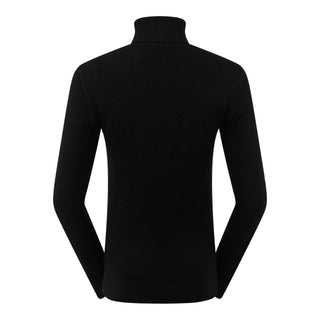 Pure Golf Super Soft Glow Roll Neck - Black