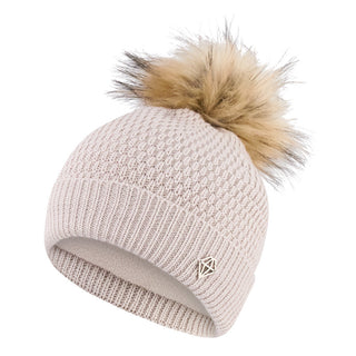 Pure Golf Waterproof Bobble Hat - Stone