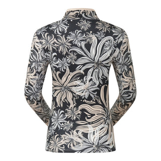 Pure Golf Auria Long Sleeve Zip Top - Champagne Orchid