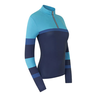 Pure Golf Luna Quarter Zip Golf Top - Tourmaline Blue