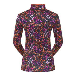 Pure Golf Ashlea Long Sleeve Zip Top - Berry Pop