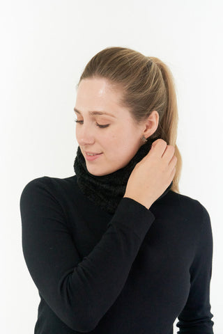 Pure Golf Eira Fur Snood - Black