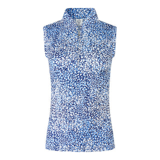Rise Sleeveless Ladies Golf Polo Shirt - Peardrop Sapphire