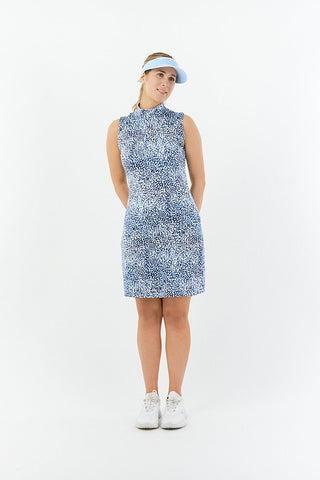 Miley Sleeveless Golf Dress - Peardrop Sapphire