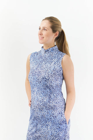 Miley Sleeveless Golf Dress - Peardrop Sapphire