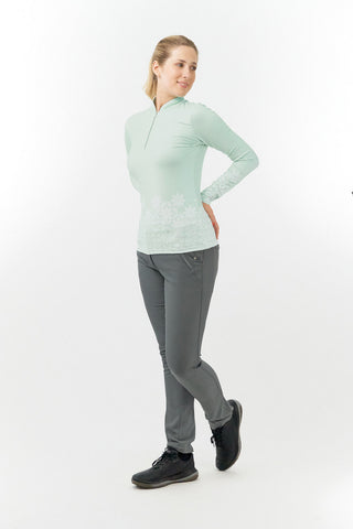Pure Golf Aria Long Sleeve Golf Top -Frosted Path
