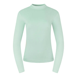 Pure Golf Olwen Super Soft Mock Neck Top - Frosted Sage Green