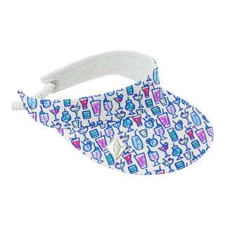 Arielle Telephone Wire Ladies Golf Visor - Over Eighteen Boozy