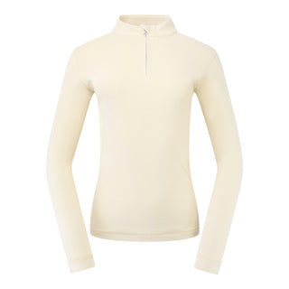 Pure Golf Ladies Iris Soft Fleece Golf Quarter Zip - Limestone