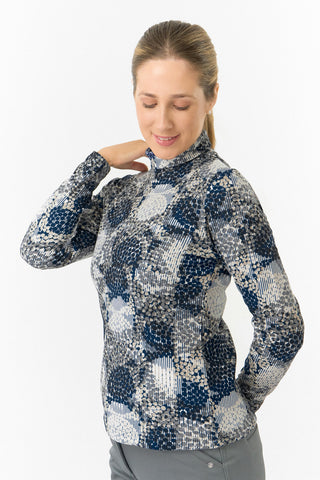 Pure Golf Ladies Amy Soft Golf Roll Neck- Quiet Glade