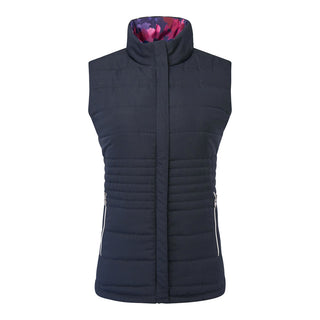 Pure Golf Ladies Eve Reversible Gilet- Autumn Aquarelle