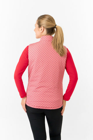 Pure Golf Ladies Eve Reversible Gilet- Woven Chantilly