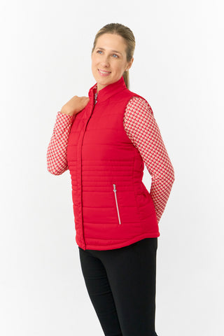 Pure Golf Ladies Eve Reversible Gilet- Woven Chantilly