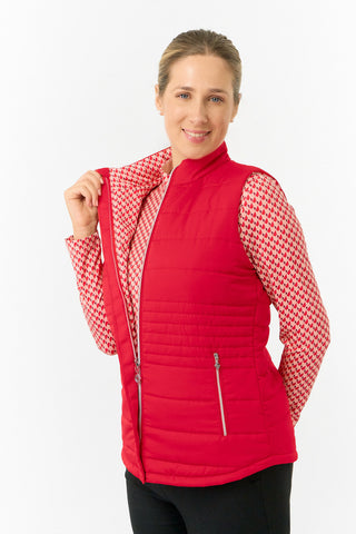 Pure Golf Ladies Eve Reversible Gilet- Woven Chantilly