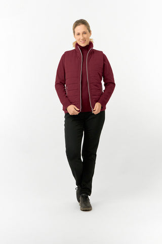 Pure Golf Ladies Hemisphere Gilet- Merlot