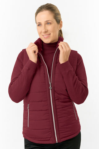Pure Golf Ladies Hemisphere Gilet- Merlot