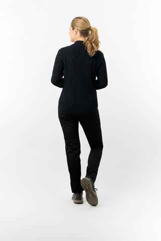Pure Golf Ladies Sorrell Lined Jumper (Margot Knit) - Black