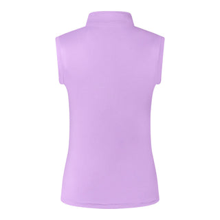 Pure Golf Cove Ladies Sleeveless Golf Polo Shirt - Lilac