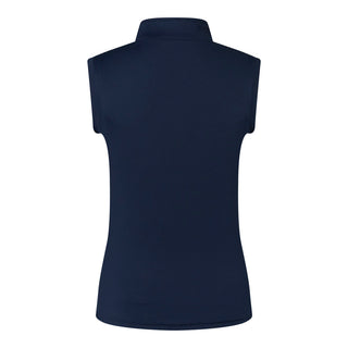Pure Golf Cove Ladies Sleeveless Golf Polo Shirt - Navy
