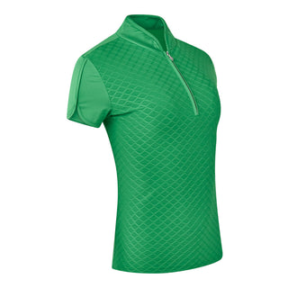 Valley Cap Sleeve Ladies Golf Polo Shirt - Emerald