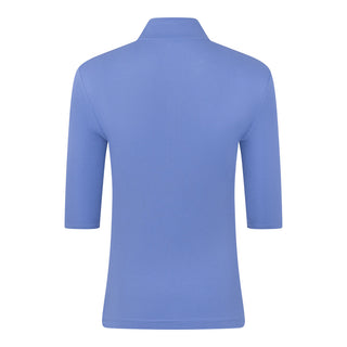 Pure Golf Jasmine Half Sleeve Ladies Golf Polo Shirt - Cornflower