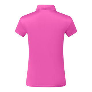 Thrive Cap Sleeve Women's Golf Polo Shirts - Azalea Pink
