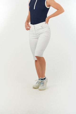 Bermuda Ladies Golf Shorts - White