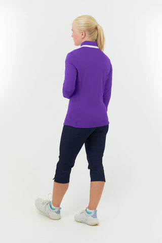 Mist Ladies Golf Mid Layer Jacket - Purple