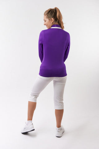 Mist Ladies Golf Mid Layer Jacket - Purple