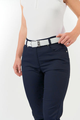 Pure Golf Stretch Webbing Women's Golf Belt - White