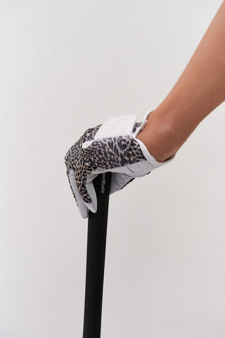 Alisa Cabretta Leather Lycra Ladies Golf Glove- Cheetah