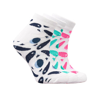 Ladies Golf Trainer Socks 3 Pack - Golf Theme