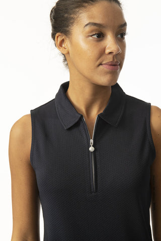 Daily Sports Peoria Sleeveless Golf Polo Shirt  - Navy