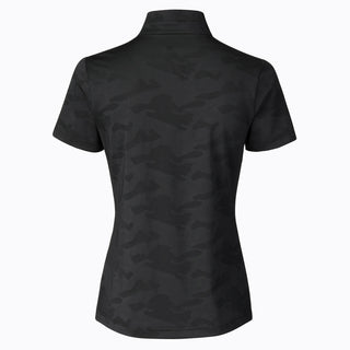 Daily Sports Jess Cap Sleeve Polo Shirt - Black