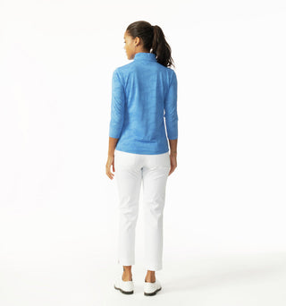 Daily Sports Jess Three Quarter Sleeve Polo Shirt - Pacific